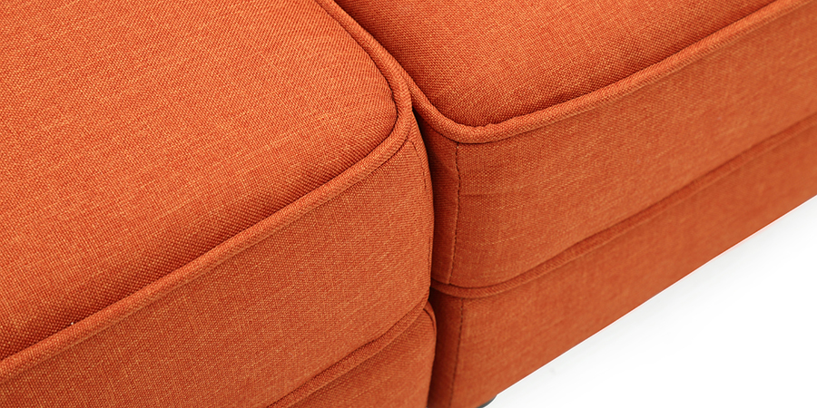 Mara Modular Fabric Sofa (Rust)